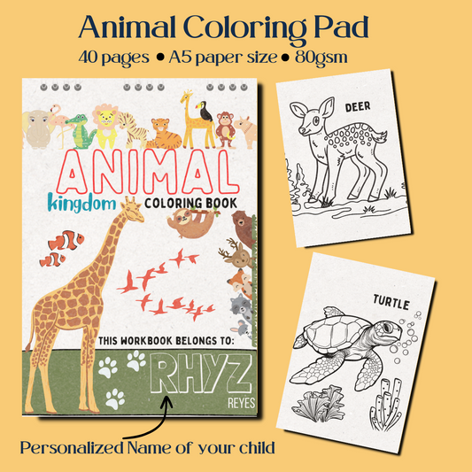 Printable Animal Coloring Pad